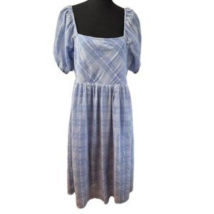 Jodifl Top of the Class Women’s Blue Gingham Dress Size Large